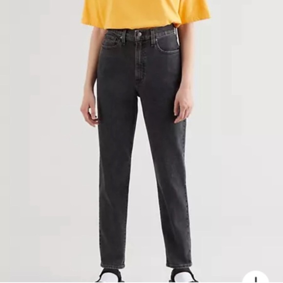 1999 VINTAGE LEVI’S 512 SLIM FIT STRAIGHT LEG HIGH WAISTED CREASED BLACK WASHED - Picture 3 of 16